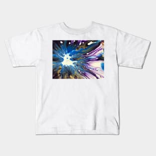 Purple Cell Flow Kids T-Shirt